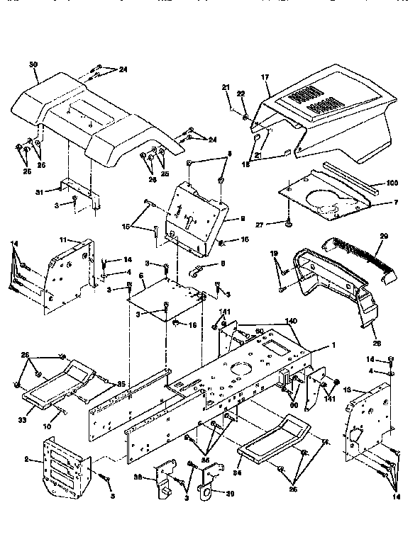 Craftsman 917256460 chassis and enclosures diagram