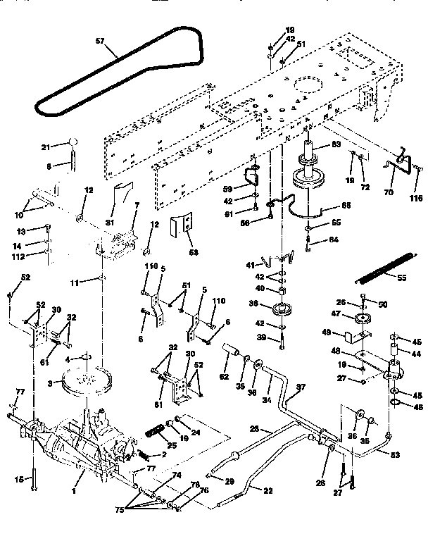 Craftsman 917256460 drive diagram