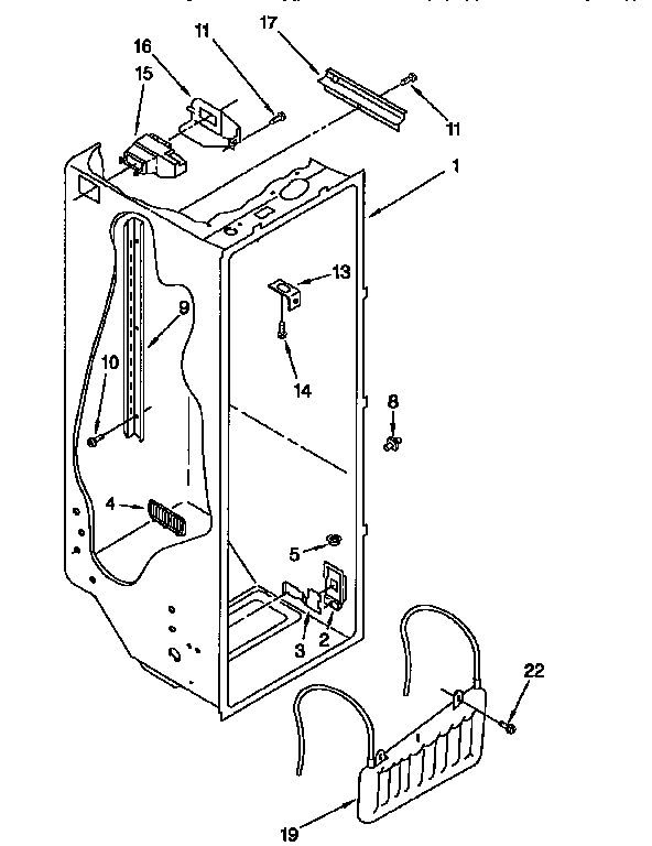 Kenmore 1069500720 refrigerator diagram