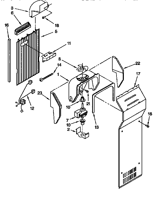 Kenmore 1069500720 air flow diagram