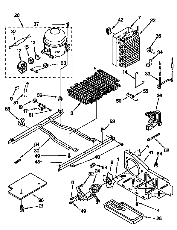 Kenmore 1069500720 unit diagram