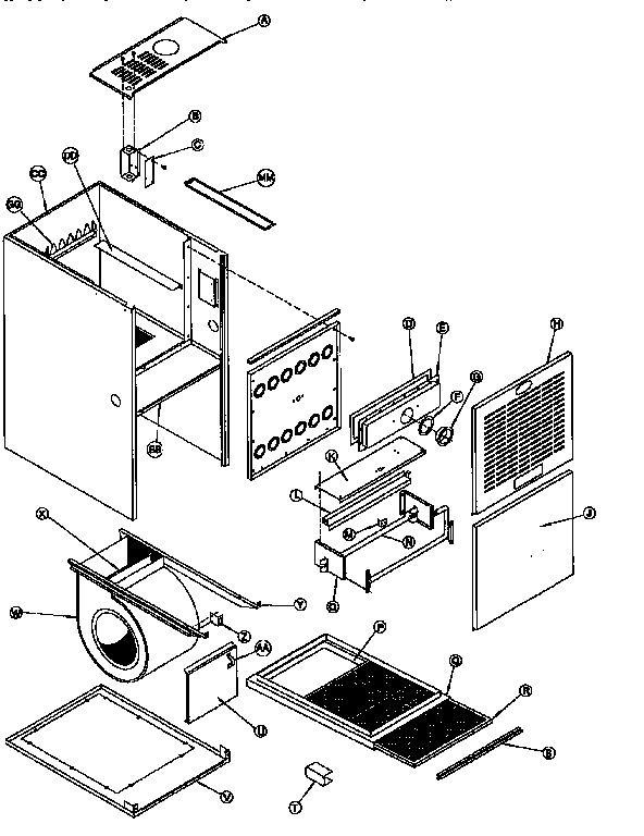 ICP NTC5125BKD1 non-functional replacement parts diagram
