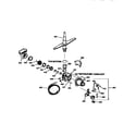 Kenmore 3631404597 motor pump mechanism&spray arm diagram