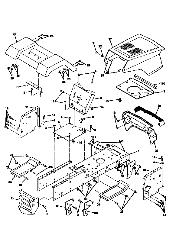 Craftsman 917256870 chassis and enclosures diagram