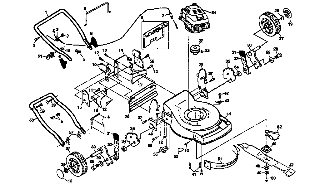 Craftsman 917376283 main frame diagram