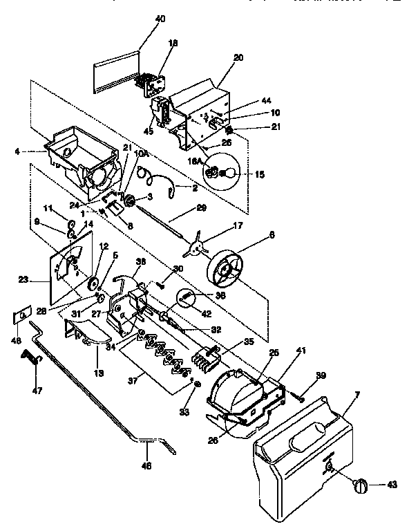 Frigidaire FRS26XGCB2 container/drive diagram