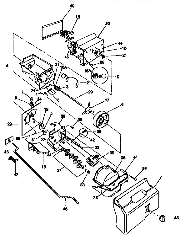 Frigidaire FRS26XGCD2 container/drive diagram