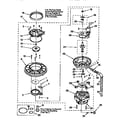 KitchenAid KUDI24SEWH0 pump and motor diagram