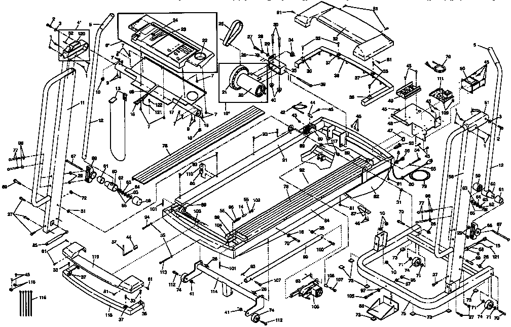 Proform PFTL20561 unit parts diagram