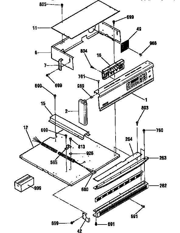 Kenmore 91140169690 control section diagram