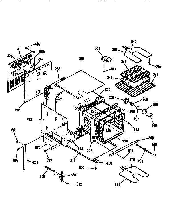 Kenmore 91140161690 body section diagram