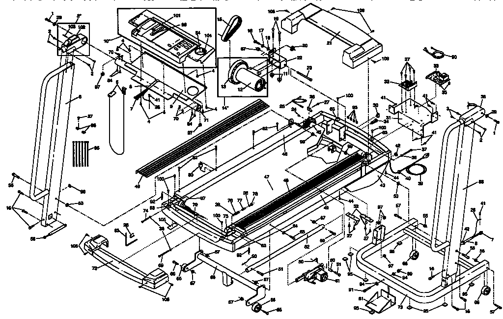 Proform PFTL72560 unit parts diagram