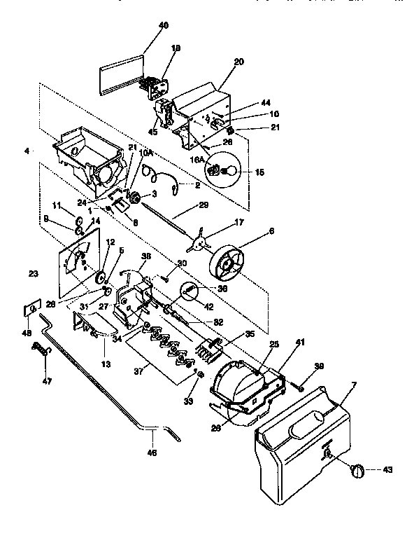 Frigidaire FRS26XGCB1 container/drive diagram