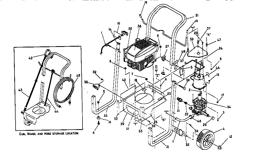 Craftsman 580741380 main frame diagram