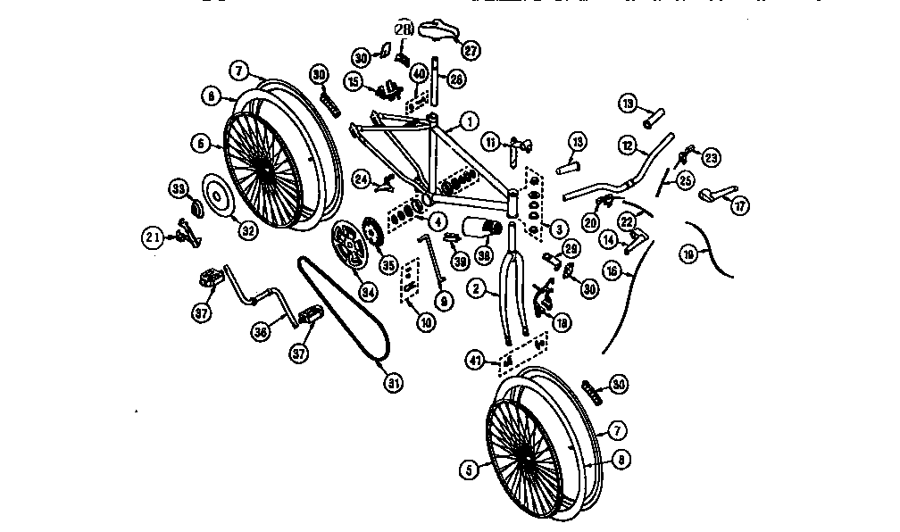Huffy 16646 unit parts diagram