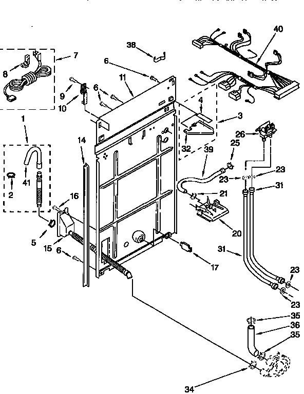 Kenmore 11026809690 rear panel diagram