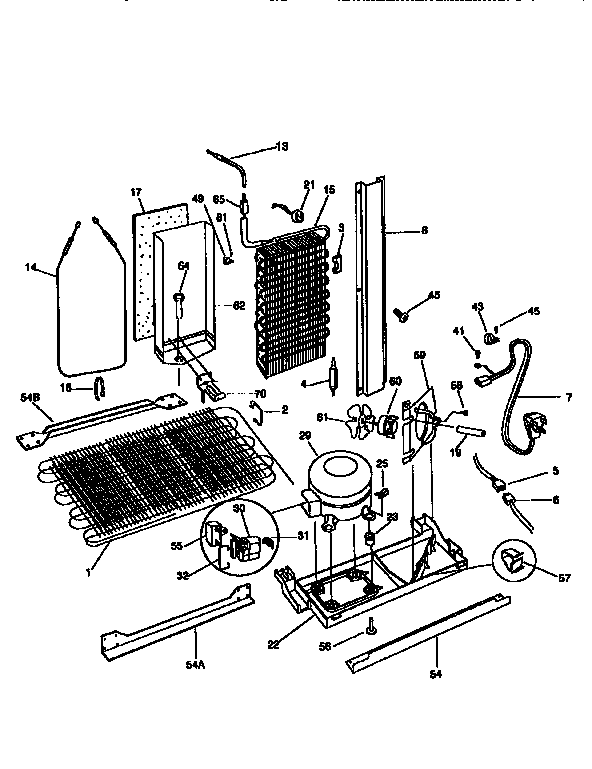 Frigidaire FRS26ZGED0 system diagram