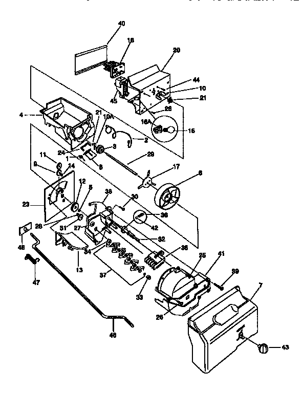 Frigidaire FRS26ZGED0 container/drive diagram