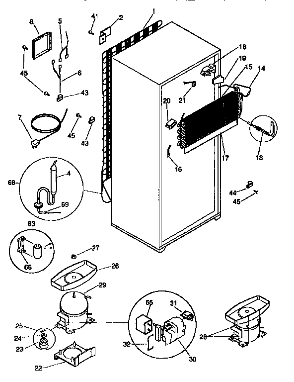 Frigidaire FRT21NNCD0 system diagram