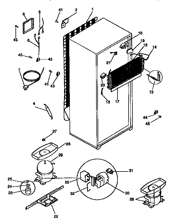 Frigidaire FRT18NNCD1 system diagram