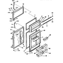 Frigidaire FRT18NNCW1 door diagram