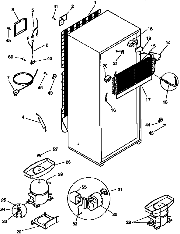 Frigidaire FRT21TNCW4 system diagram