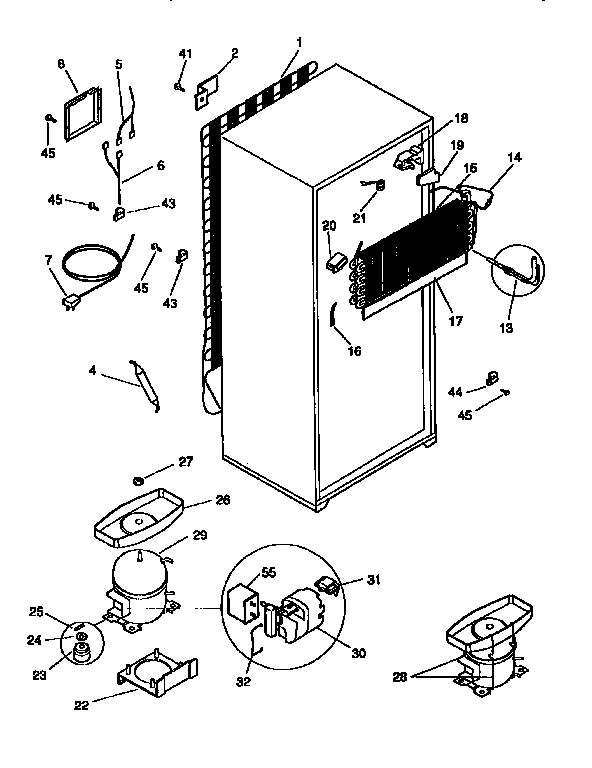 Frigidaire FRT21TN0D3 system diagram