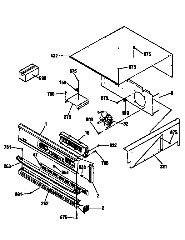 Kenmore 91148465690 control section diagram