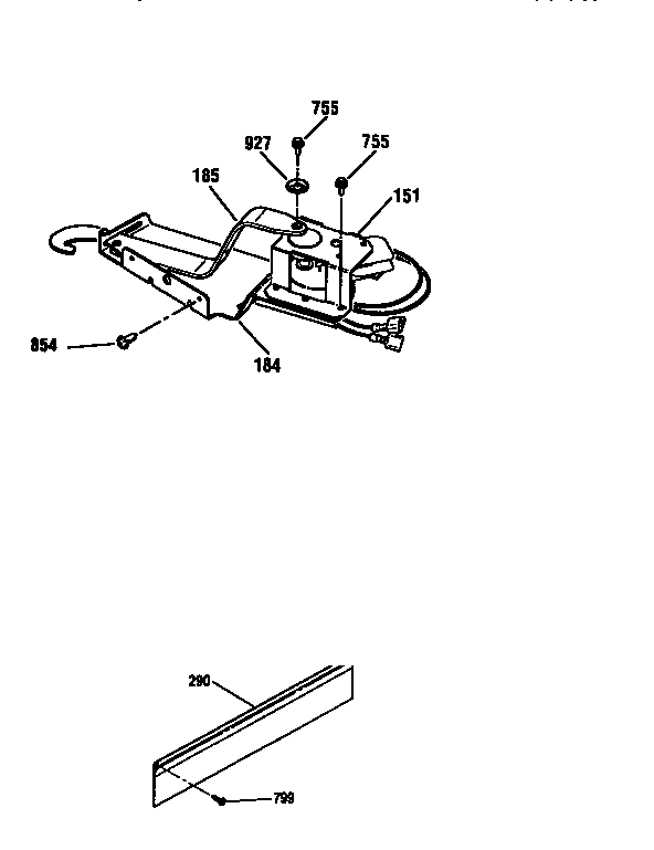 Kenmore 91148465690 door lock&optional filler kit diagram