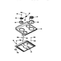 Kenmore 91194465690 main top section diagram