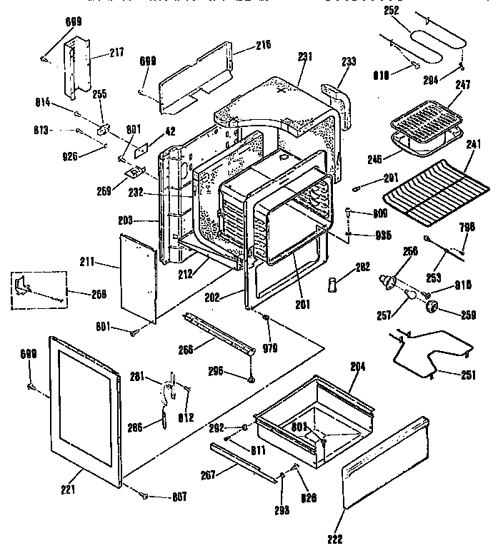 Kenmore 91194465690 body section diagram