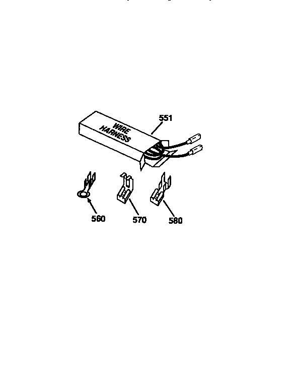 Kenmore 91136759590 wire harness and components diagram