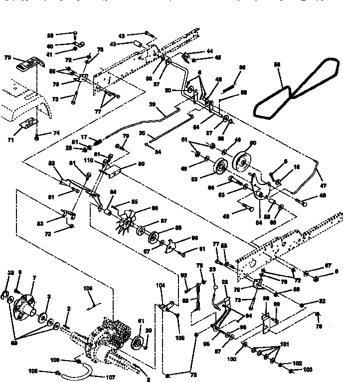 Craftsman 917251523 ground drive diagram