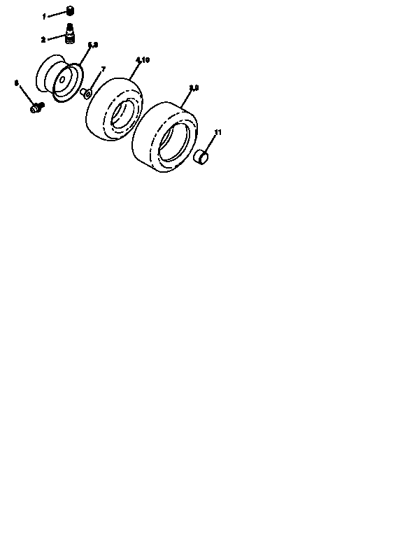Craftsman 917251523 wheels and tires diagram