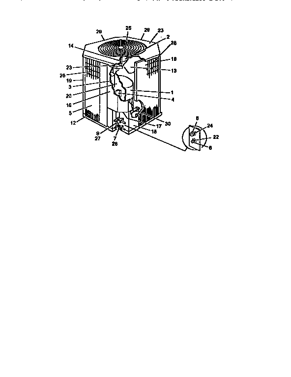 York H1DB036S46A functional replacement parts diagram