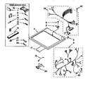 Kenmore 11066955690 dryer top diagram