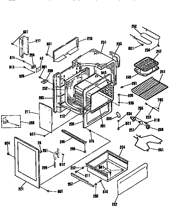 Kenmore 91195368592 body section diagram