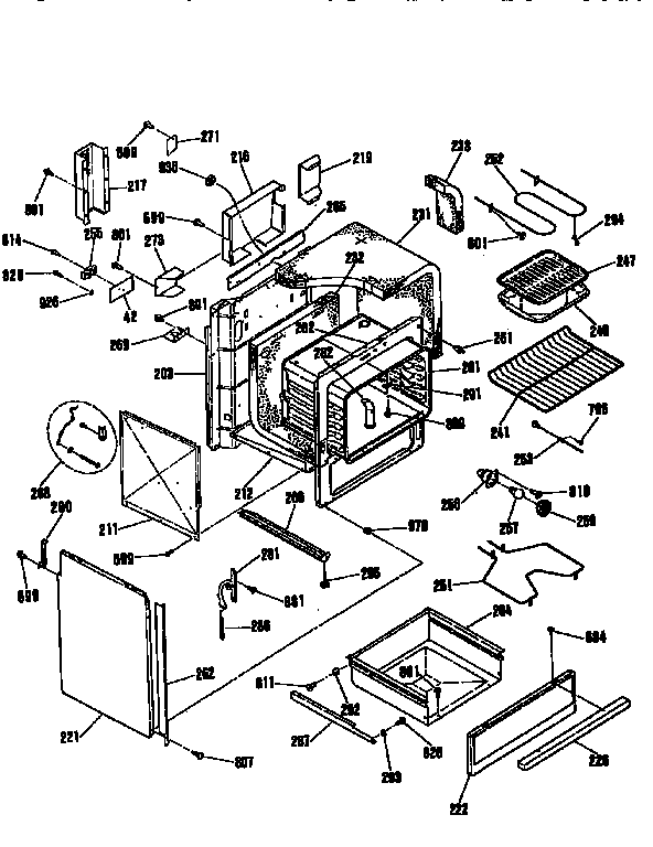 Kenmore 91146559590 body section diagram