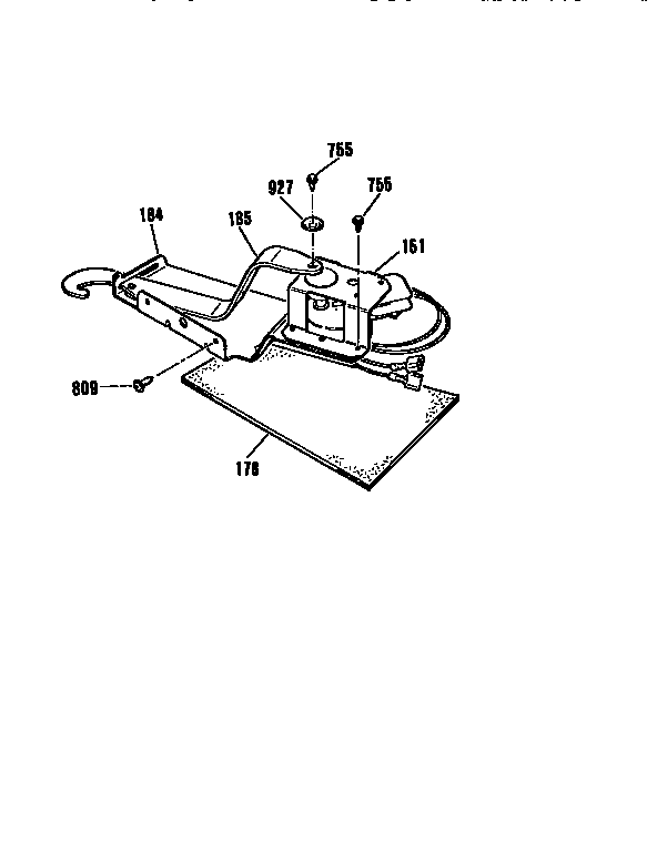 Kenmore 91146559590 door lock section diagram