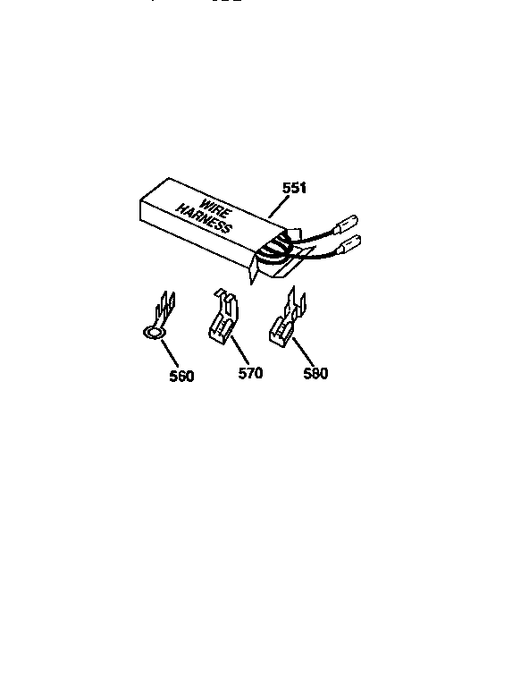 Kenmore 91146559590 wire harnesses and components diagram