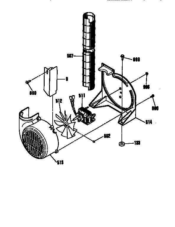 Kenmore 91146559590 blower section diagram