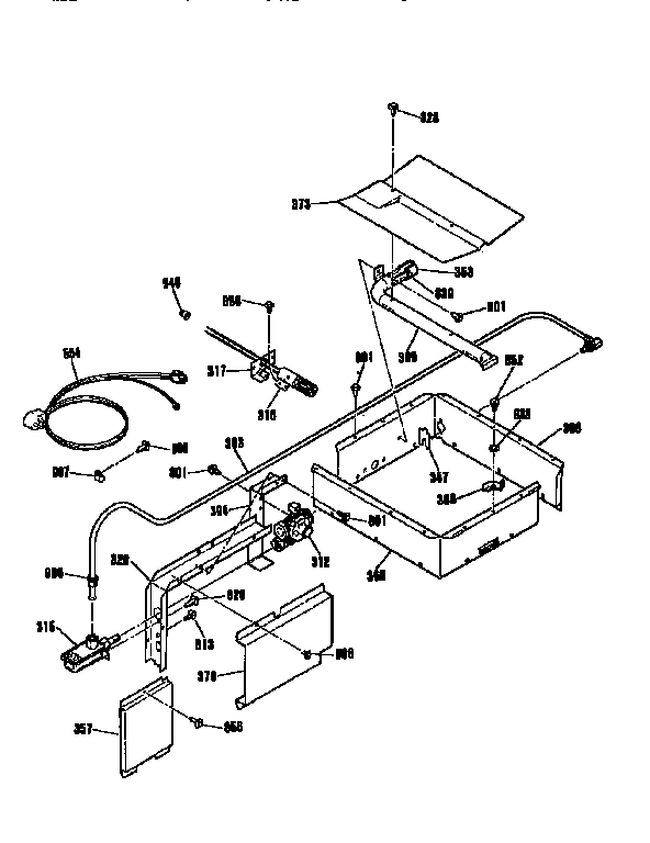 Kenmore 9113022992 burner section diagram
