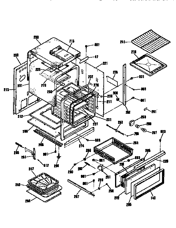 Kenmore 9113022992 body section diagram