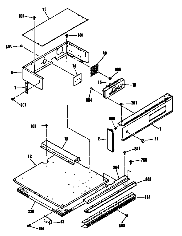 Kenmore 9113022192 control section diagram