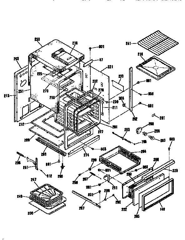 Kenmore 9113022192 body section diagram