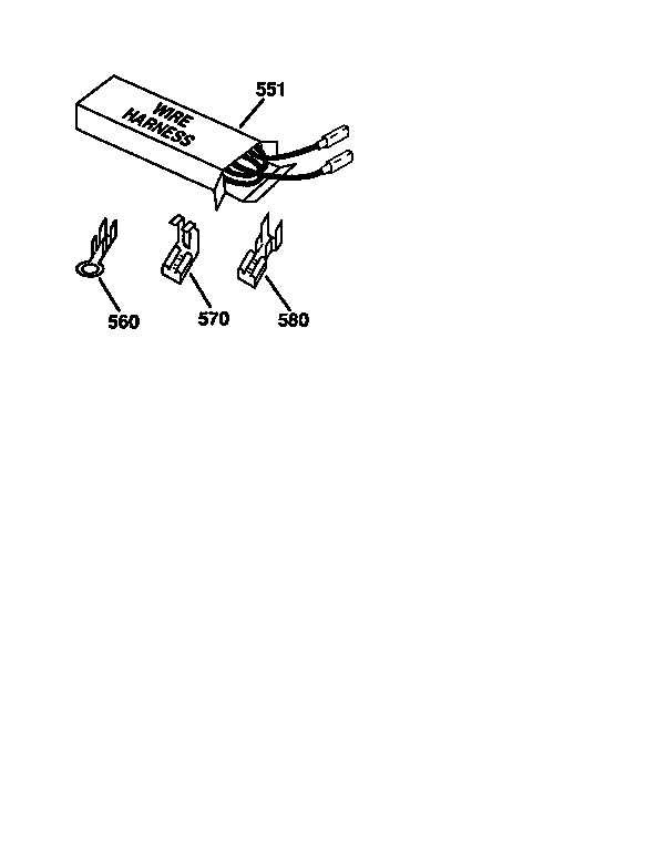 Kenmore 91147169690 wire harnesses and components diagram