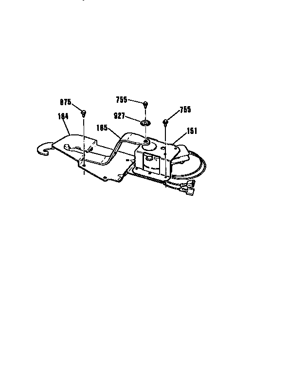 Kenmore 91141059590 door lock section diagram