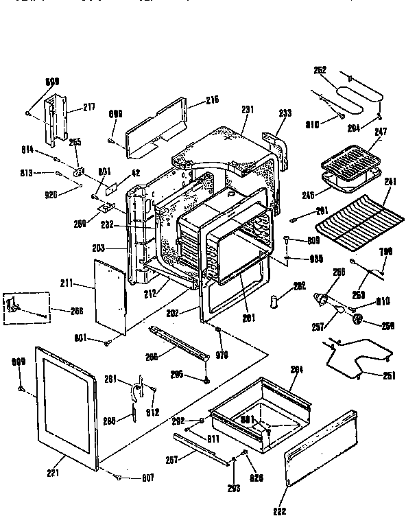 Kenmore 91194371690 body section diagram