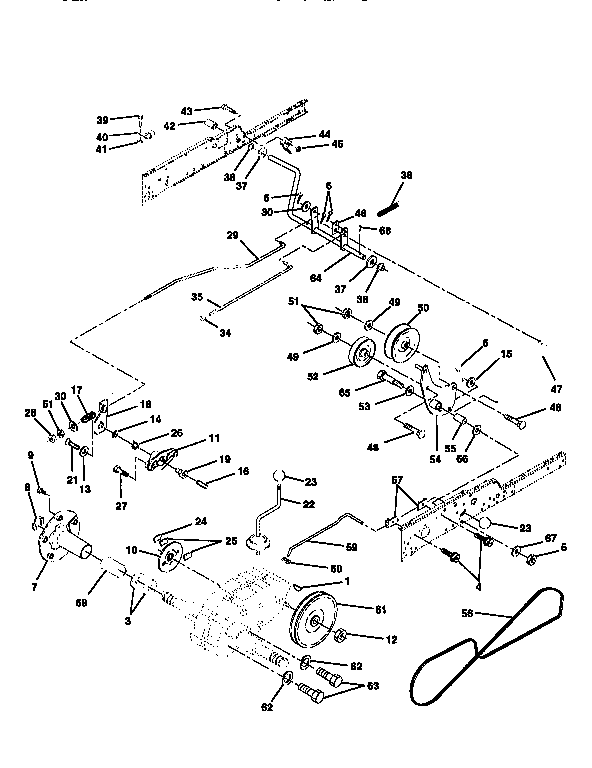 Craftsman 917251512 ground drive diagram