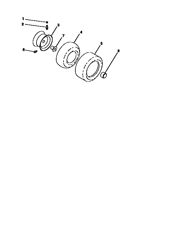 Craftsman 917251512 wheels and tires diagram